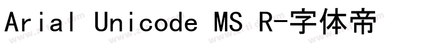 Arial Unicode MS R字体转换
